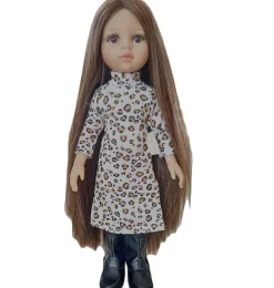 Paola Reina poppen Amigas Doll With Dress And Boots* Amigas Dolls From Minikane & Paola Reina