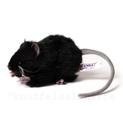 Hansa knuffels Black Rat Soft Toy Hansa 12 Cm* Nocturnal Animals To Cuddle