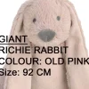 Happy Horse Giant Old Pink Rabbit Richie / 92 Cm* Rabbits And Hares