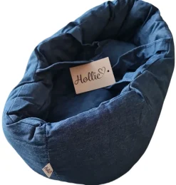 Hollie Doll Carrier / Travel Cot In Sturdy Denim Fabric* Doll Furniture And Accessories