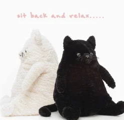 Jellycat knuffels Jellycat Amore Cat Cream Small* Cats And Dogs Cuddly Toys