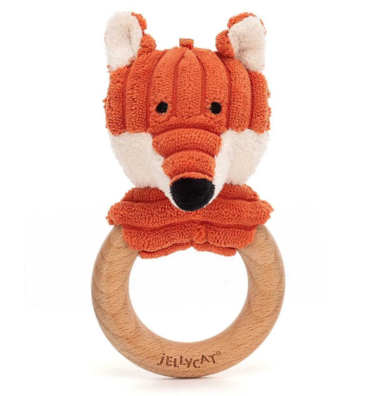 Jellycat knuffels Jellycat Cordy Roy Baby Fox Teething Ring And Rattle* Foxes And Wolves