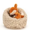 Jellycat knuffels Jellycat Hibernating Cuddly Fox 12 Cm* Woodland Soft Toys