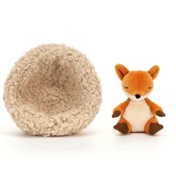Jellycat knuffels Jellycat Hibernating Cuddly Fox 12 Cm* Woodland Soft Toys