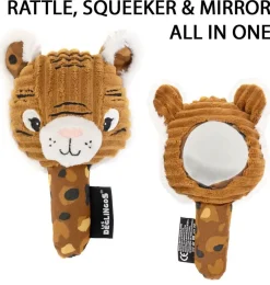 Les Déglingos Les Deglingos Tiger Rattle With Mirror 18.5 Cm* Other Stuffed Animals