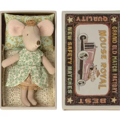 Maileg Little Sister Mouse Princess In Box From* Doll House & Mouse House