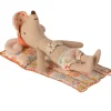 Maileg Air Mattress With Floral Print For The Mice* Doll Furniture And Accessories