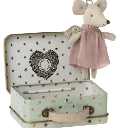 Maileg Angel Mouse In Suitcase* Doll House & Mouse House