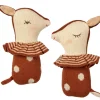 Maileg Bambi Rattle Sleepy Wakey Rusty* Fawn & Deer Soft Toys