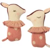Maileg Bambi Rattle Sleepy Wakey Rose* Fawn & Deer Soft Toys