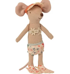 Maileg Beach Mouse Big Sister With Beach Booth* Doll House & Mouse House