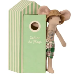 Maileg Beach Mouse Dad In Cabin De Plage* Doll House & Mouse House