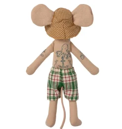 Maileg Beach Mouse Dad In Cabin De Plage* Doll House & Mouse House