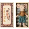 Maileg Big Brother Mouse In Box* Doll House & Mouse House