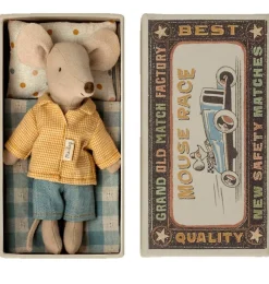 Maileg Big Brother Mouse In Matchbox* Doll House & Mouse House