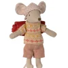 Maileg Big Sister Hiker Mouse With Sleeping Bag - Copy* Doll House & Mouse House