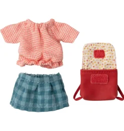 Maileg Big Sister Tricycle Mouse With Red Bag* Maileg Big Brother Mice, Clothing And Accessories