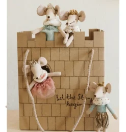 Maileg Cardboard Castle Bag Let The Story Begin* Doll House & Mouse House