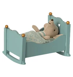 Maileg Craddle For The Baby Mice Blue* Doll Furniture And Accessories
