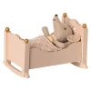Maileg Cradle / Rocking Cradle For The Baby Mice Pink* Maileg Baby Mice And Bunnies.