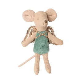 Maileg Fairy Mouse Green / Blue 10 Cm* Doll House & Mouse House