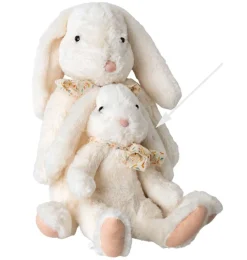 Maileg Fluffy Bunny Large White 30 Cm* Rabbits And Hares