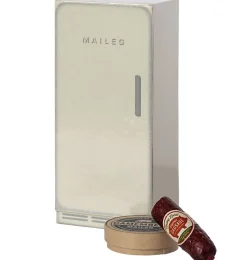 Maileg Fridge For The Mice With Sausage And Camembert* Doll Furniture And Accessories