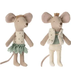 Maileg Little Sister And Little Brother Royal Twins In Matchbox* Doll House & Mouse House
