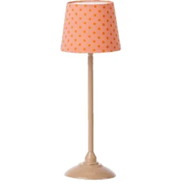 Maileg Miniature Standing Table Lamp 22 Cm High - Dark Powder* Doll Furniture And Accessories