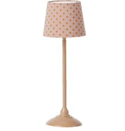 Maileg Miniature Standing Table Lamp 22 Cm High - Dark Powder* Doll Furniture And Accessories