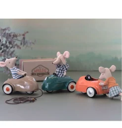 Maileg Mouse Car Dark Green* Doll Furniture And Accessories
