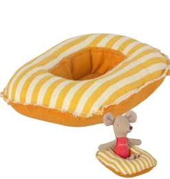 Maileg Rubber Boat For The Mice - Yellow Striped* Doll House & Mouse House