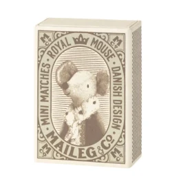 Maileg Sleepy Wakey Baby Mouse Boy In Matchbox* Doll House & Mouse House