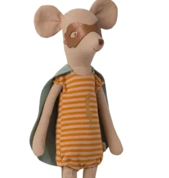 Maileg Super Hero Mouse Medium Girl* Mice & Rat Cuddly Toys