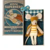 Maileg Superhero Mouse In Matchbox* Doll House & Mouse House