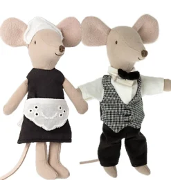 Maileg Waiter Mouse And Maid Mouse* Doll House & Mouse House