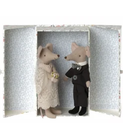 Maileg Wedding Couple In Box* Doll House & Mouse House