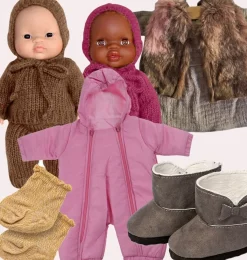 Mamamemo doll clothes & accessories Mamamemo Snow Suit / Ski Suit Gray For Gordi Dolls* Doll Clothes