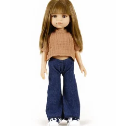 Minikane Amigas – Ensemble Trousers Jean Et Top Faustine And Double Gaze Cassonade* Doll Clothes