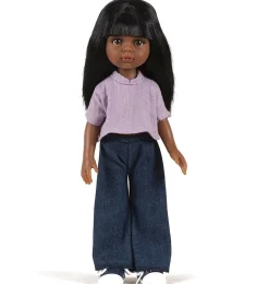Minikane Amigas – Ensemble Trousers Jean Et Top Faustine And Double Gaze Lilac* Doll Clothes