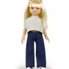Minikane Amigas – Ensemble Trousers Jean Et Top Faustine And Double Gaze Vert D'Eau* Doll Clothes