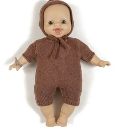 Minikane Babies - Combination Felix And Tricot Caramel Chine* Minikane Collection Babies 28 Cm