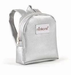 Minikane Backpack For Gordi Dolls Imitation Leather Silver* Doll Clothes