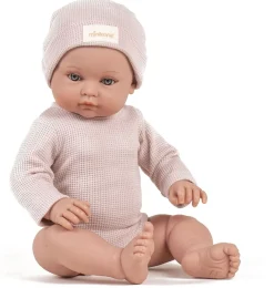Minikane Bambinis – Ensemble Body Manches Longues Andrea Et Bonnet En Nid D'Abeille Petale* Doll Clothes