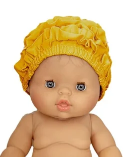 Minikane Bathing Cap For Gordi Dolls / Color Moutarde* Minikane Dolls, Furniture And Accessories
