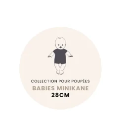 Minikane Bathrobe For The Collection Babies - Ecru* Doll Clothes