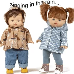Minikane Coated Raincoat With Print For The Gordi Dolls* Minikane Doll Clothes For Gordis, Gordi Debout, Amigas, Babies, Les Minis & Peque