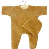 Minikane Collection Babies / Soft Velvet Onesie With Hat Ocher Yellow* Minikane Collection Babies 28 Cm
