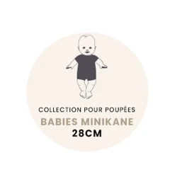 Minikane Collection Babies / Soft Velvet Onesie With Hat Ocher Yellow* Minikane Collection Babies 28 Cm