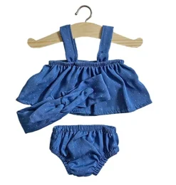 Minikane Ensemble Top Mila Design Denim With Dots For Gordi Dolls From Paola Reina* Doll Clothes